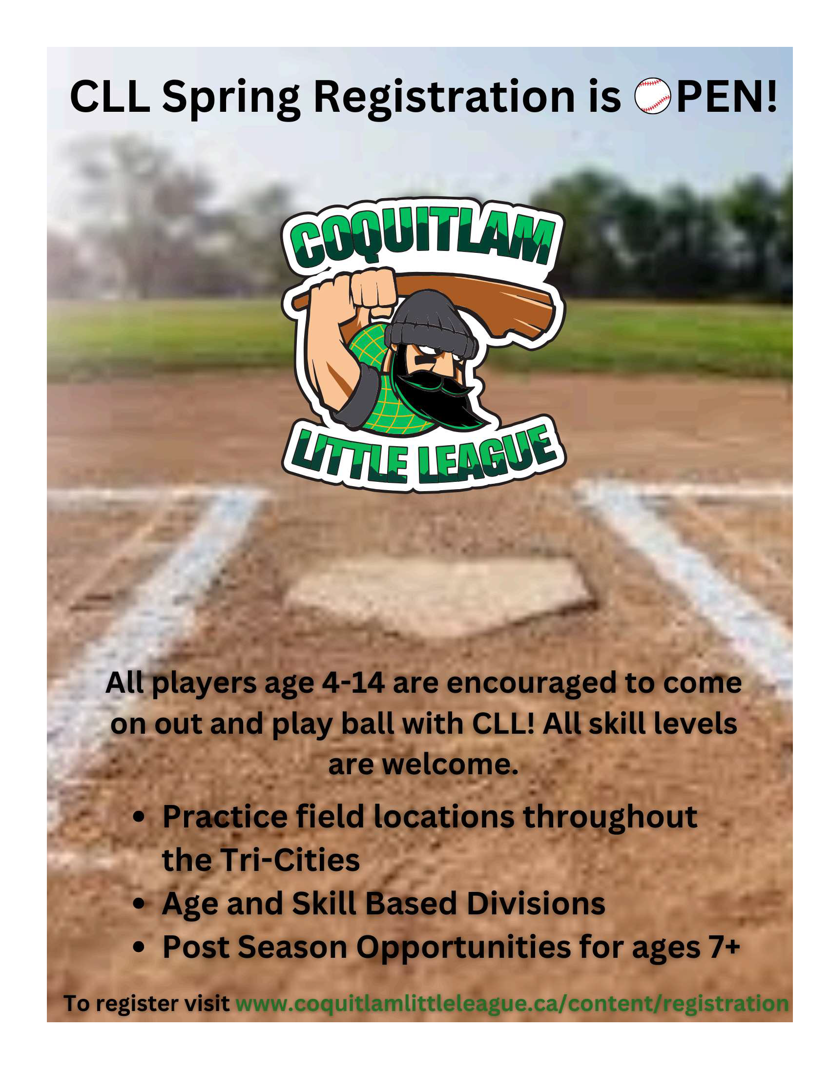 Coquitlam Little League Registration Poster.png