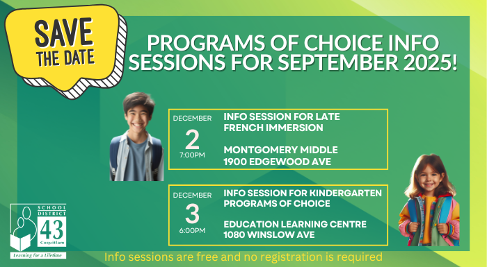 Attend our Programs of Choice Info Sessions for September 2025